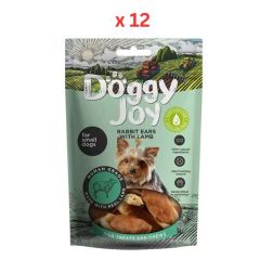 Doggy Joy Rabbit Ears with Lamb Dog Treats 55g Pack Of 12