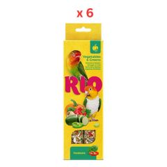 Rio Sticks For Parakeets With Vegetables And Greens 2X75G Pack Of 6