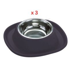 Georplast Soft Touch Stainless Steel Single Bowl Large - Navyblue (Pack of 3)