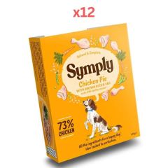 Symply Chicken Pie Adult Wet Dog Food 395g Pack of 12