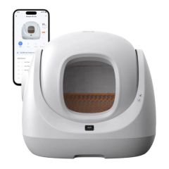 Catlink SE Lite AI Self Cleaning With Odour Removal Cat Litter Box 64X56X60cm - Grey