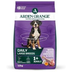 Arden Grange Daily Large Breeds Adult Fresh Chicken & Rice Dry Dog Food 12Kg