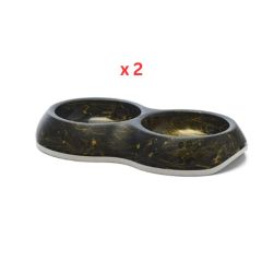 Savic Delice Double Cat Bowl Marble Pack Of 2