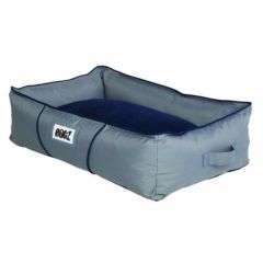 Rogz Lekka Cushioned Dog Bed Small - Gray - Navy