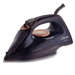 UFESA PV1100C Daily Steam Iron 2400W, Max Steam Stroke 120Gr & Constant 0 - 30Gr-Min, Ceramic Soleplate, Double Anti-Calcification System, Anti-Drip, Anti-Drip