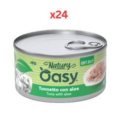 Osay Adult Cat Wet Food Natury Soft Jelly Tuna With Aloe 85g (Pack of 24)