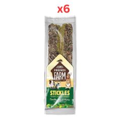 Tiny Friends Farm Stickles Timothy Hay & Herbs Small Animal Treats 100g (Pack of 6)