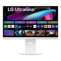 LG UltraGear 32inch UHD 3840X2160 Gaming Monitor, IPS Panel, 144Hz, 1ms, Display Port, HDMI, White - 32G810SA-WAMA