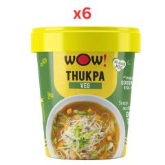 Wow! Noodles Thukpa Veg Cup Noodles 55g (Pack of 6)