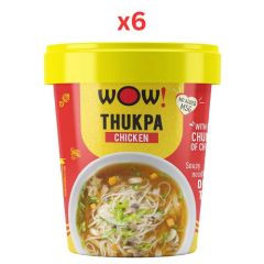 Wow! Noodles Thukpa Chicken Cup Noodles 60g (Pack of 6)