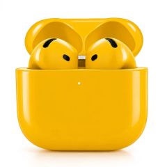 Merlin Craft Customized Apple AirPods 5 Yellow Glossy Bold
