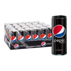 Pepsi Black Zero Sugar Can - 24 x 300 ml