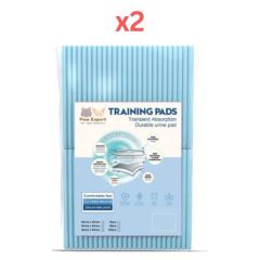 Paw Expert Economical Training Pee Pads For Dogs & Cats With Adhesive Strips - 60X90cm - 30Pcs (Pack of 2)