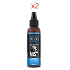 Reliq Jasmine Perfume-Mist Baby Powder For Dogs & Cats 120Ml (Pack of 2)