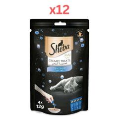 Sheba Melty Tuna Creamy Cat Treat 4X12g (Pack of 12)