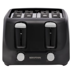 Krypton 1400 Watts 4 Slice Bread Toaster, Black, KNBT6295