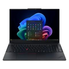 Lenovo ThinkPad E16 Gen 3 Laptop, 16inch WUXGA IPS Display, Intel Core Ultra 7 258V Processor, 32GB RAM, 512GB SSD, Backlit English & Arabic Keyboard, 1 Year Warranty