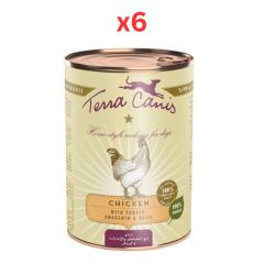 Terra Canis Classic Chicken Dog Wet Food 400G (Pack of 6)