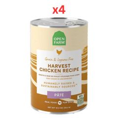 Open Farm Harvest Chicken Pate Wet Dog Food 354G (Pack of 4)