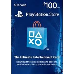 $100 USA Playstation Network Gift Card - PSN Card (Instant Email Delivery)