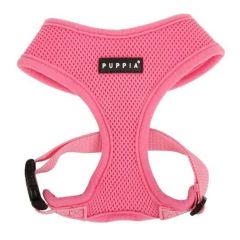 Puppia Junior Harness A, Pink L Neck 14.5Inch, Chest 20-29 inch