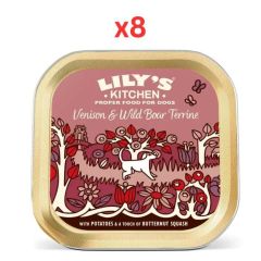 Lily's Kitchen Venison & Wild Boar Terrine Wet Dog Food 150G (Pack of 8)