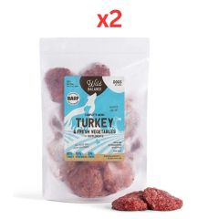 Wild Balance Complete BARF Menu Turkey for Dogs 1Kg (Pack of 2)