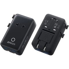 Anker Nano 20W Travel Adapter, 5in1 - Black