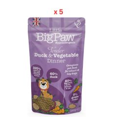 Little Big Paw Dog Duck & Vegetable Dinner -150g (Pack Of 5)
