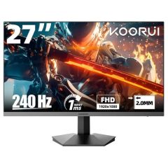 Koorui 27inch VA FHD Gaming Monitor, HDMI 240HZ, 1ms, Black - GN02