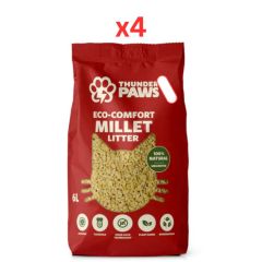 Thunder Paws Eco-Comfort Millet Cat Litter 2.5Kg (Pack of 4)