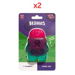 Zee Dog Brain Dead Dog Toy (Pack of 2)