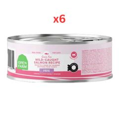 Open Farm Wild Caught Salmon Pate Wet Cat Food 150G (Pack of 6)