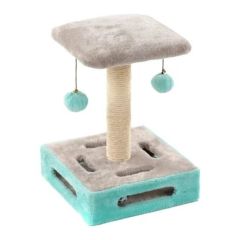 Flamingo Cya 1 Turquoise-Grey Cat Scratching Tree