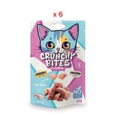M-Pets Crunchy Bites Cat Treat Seafood 60g Pack Of 6