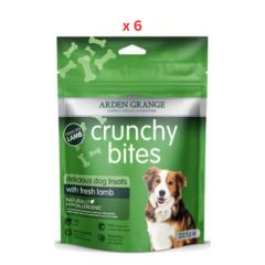 Arden Grange Crunchy Bites with Fresh Lamb Dog Treats 225g Pack Of 6