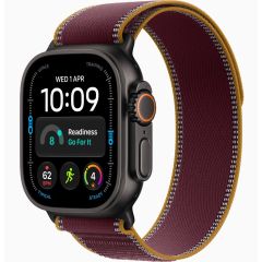 Apple Watch Ultra 4, GPS + Cellular, Black Titanium Case with Burgundy Trail Loop - M/L