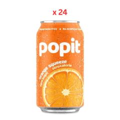 Popit Orange Squeeze Soda Zero Sugar 24 x 300ml