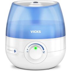 Vicks VUL525E1 Mini Cool Mist Ultrasonic Humidifier Visible Cool Mist For Easy Breathing, Reduces Survival Of Flu Viruses. 24Hrs Auto Switch Off - VUL525E1