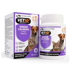 VetIQ Serene Calming for Cats & Dogs 120 Tablets