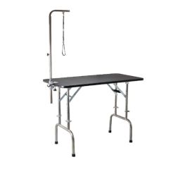 Aeolus Height Adjustable Folding Table With Grooming Arm Kit 120X60X81-93Cm