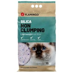 Flamingo Silica Medium Grains Non Clumping Lightweight Cat Litter 16L