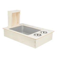 Trixie Feeding Station With Bowls & Hay Manger for Small Pets - 70X41X47Cm