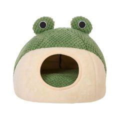Coco Kindi Frog Cat Bed With Removable Cushion For Cat – Green-41X41X38cm