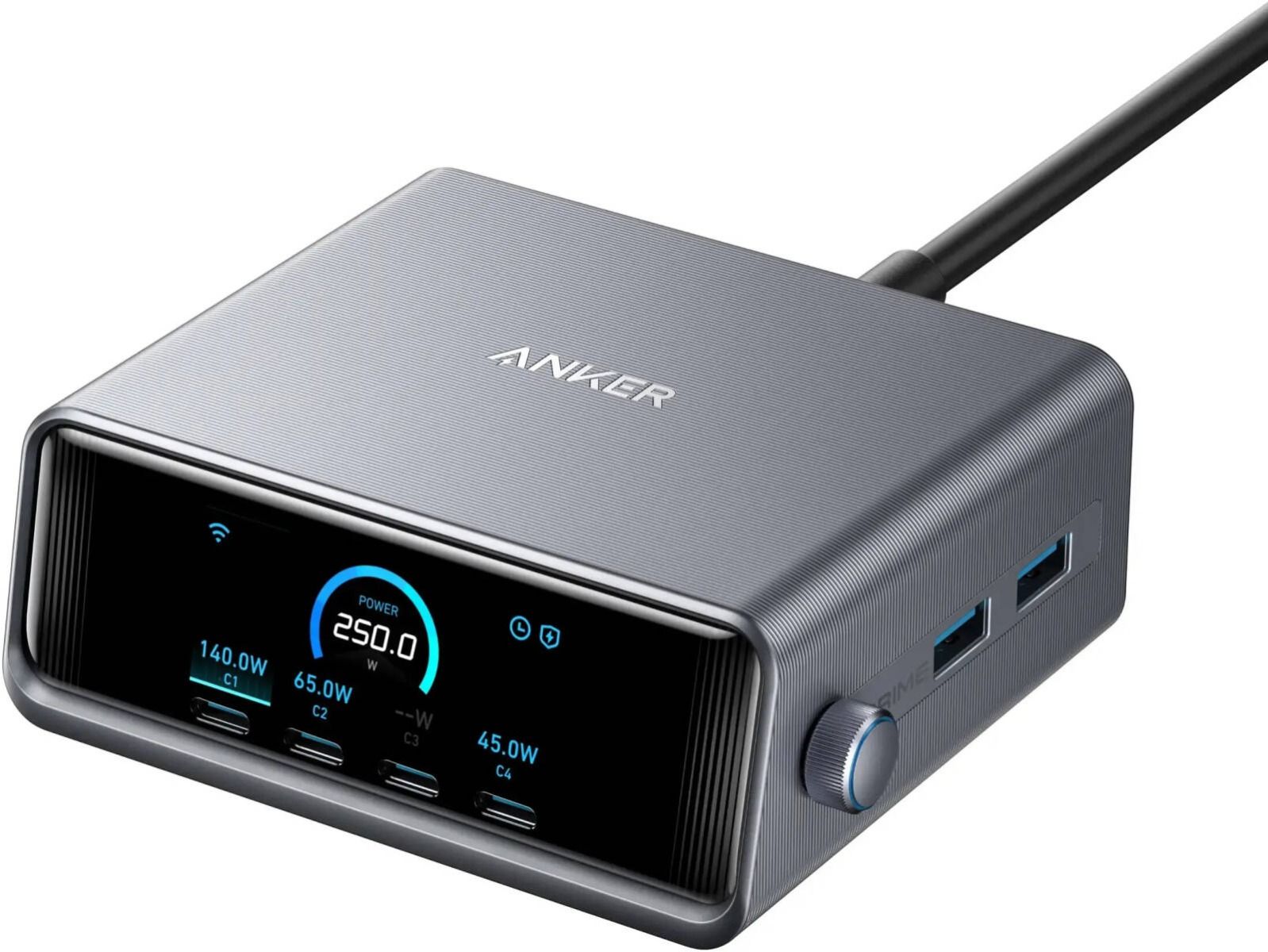 Anker Prime 250W Smart Ultra Powerful Desktop Charger (6 Ports)