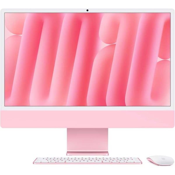 Apple iMac 24-inch (2024) Pink, M4 with 8-Core CPU, 16GB RAM, 256GB SSD, 8-core GPU, MWUG3 (English Keyboard, Apple Warranty)