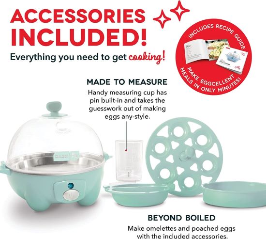 Dash Rapid Egg Cooker Aqua - DEC005AQ
