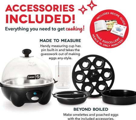 Dash Rapid Egg Cooker Black - DEC005BK