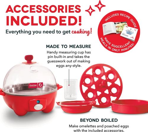 Dash Rapid Egg Cooker Red - DEC005RD