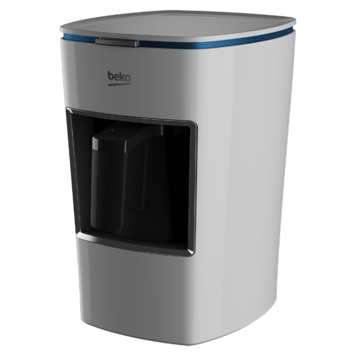 Beko Turkish Coffee Machine, 670W, 3 Cups, Cook Sense, Plastic Pot, One Touch Control, Lack Of Bean Indicator, AntiSpill, White, Made In Turkey - BKK2300 W